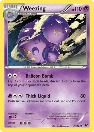 Weezing 028/124 - XY  Fates Collide