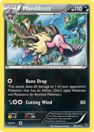 Mandibuzz 058/124 - XY  Fates Collide