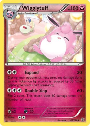 Wigglytuff 066/124 - XY  Fates Collide