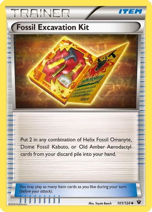 Fossil Excavation Kit 101/124 - XY  Fates Collide