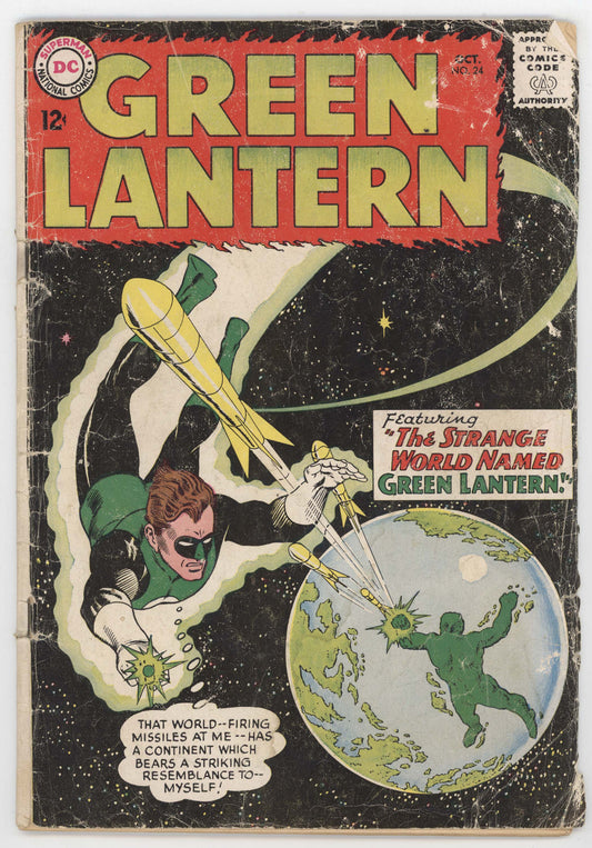 Green Lantern 24 DC 1963 GD Gil Kane Gardner Fox 1st Shark