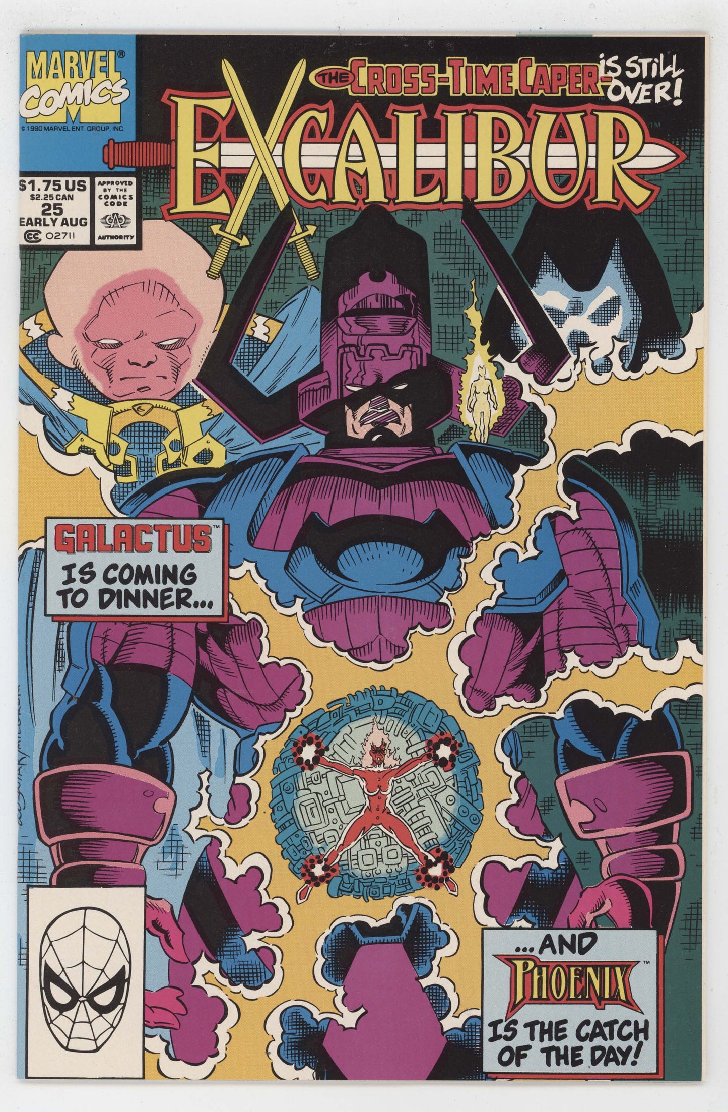 Excalibur 25 Marvel 1990 NM Chris Wozniak Al Milgrom