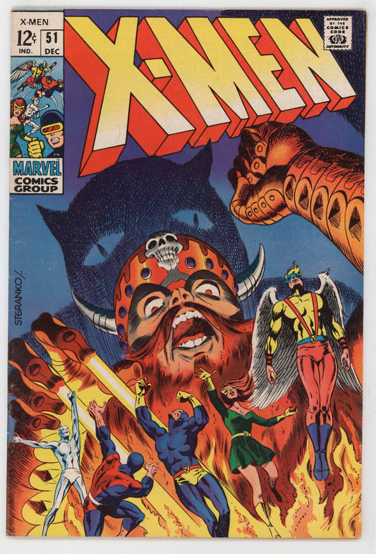 Uncanny X-Men 51 Marvel 1968 VF 1st Erik The Red Magneto Jim Steranko