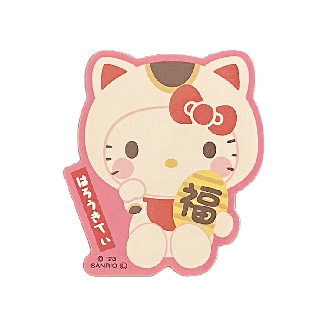 Sanrio Character Daruma Beckoning Stickers (Small)