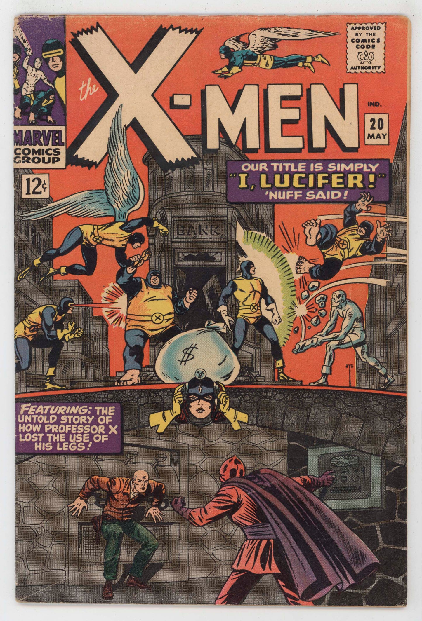 Uncanny X-Men 20 Marvel 1966 VG FN Lucifer Supreme One X-Jet