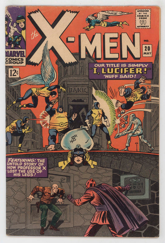 Uncanny X-Men 20 Marvel 1966 VG FN Lucifer Supreme One X-Jet