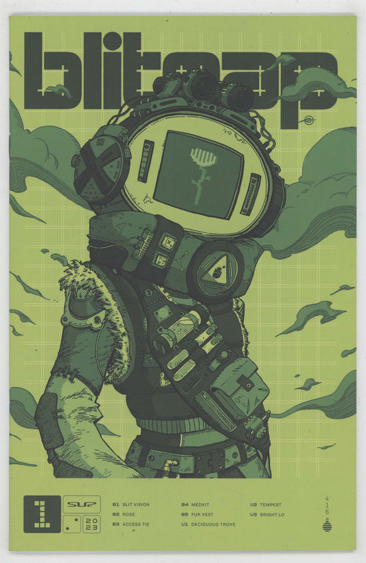 BLITMAP #1 (OF 6) Opened Two Dots Green