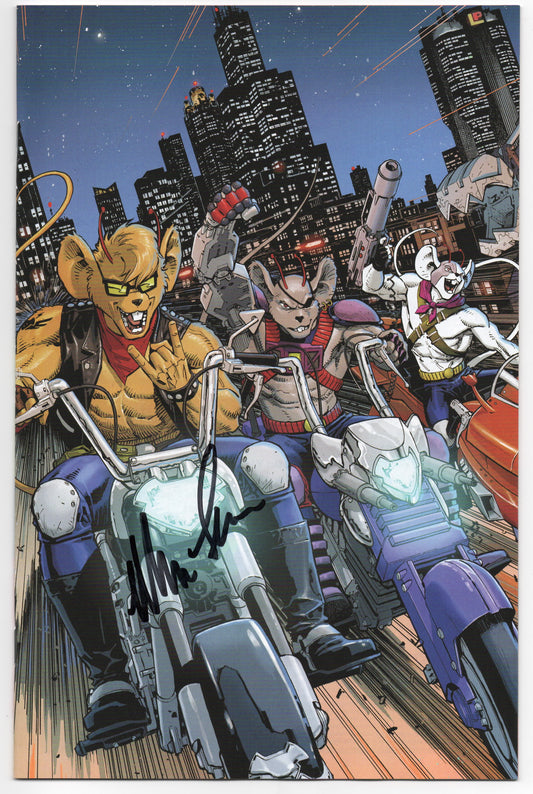 Biker Mice From Mars #1 (Of 3) E 1:10 Dustin Weaver Virgin Variant SIGNED Melissa Flores (07/17/2024) Oni