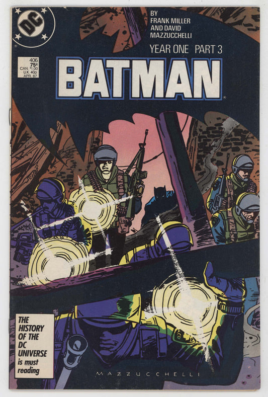 Batman 406 DC 1987 VF Year One Frank Miller Catwoman