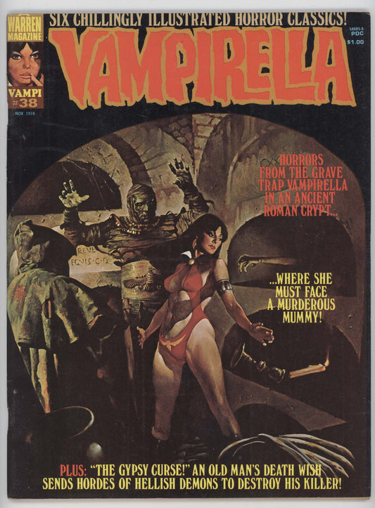 Vampirella 38 Warren 1974 VF Manuel Sanjulian GGA Magazine