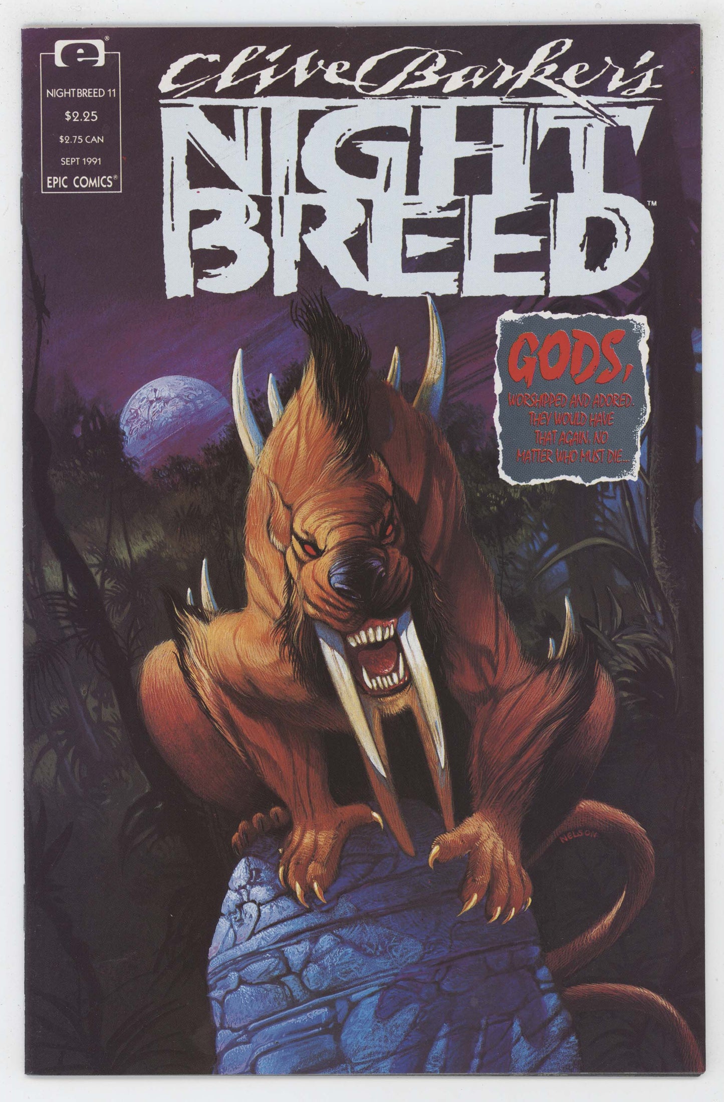 Nightbreed 11 Marvel Epic 1991 NM+ 9.6 Clive Barker Horror Movie