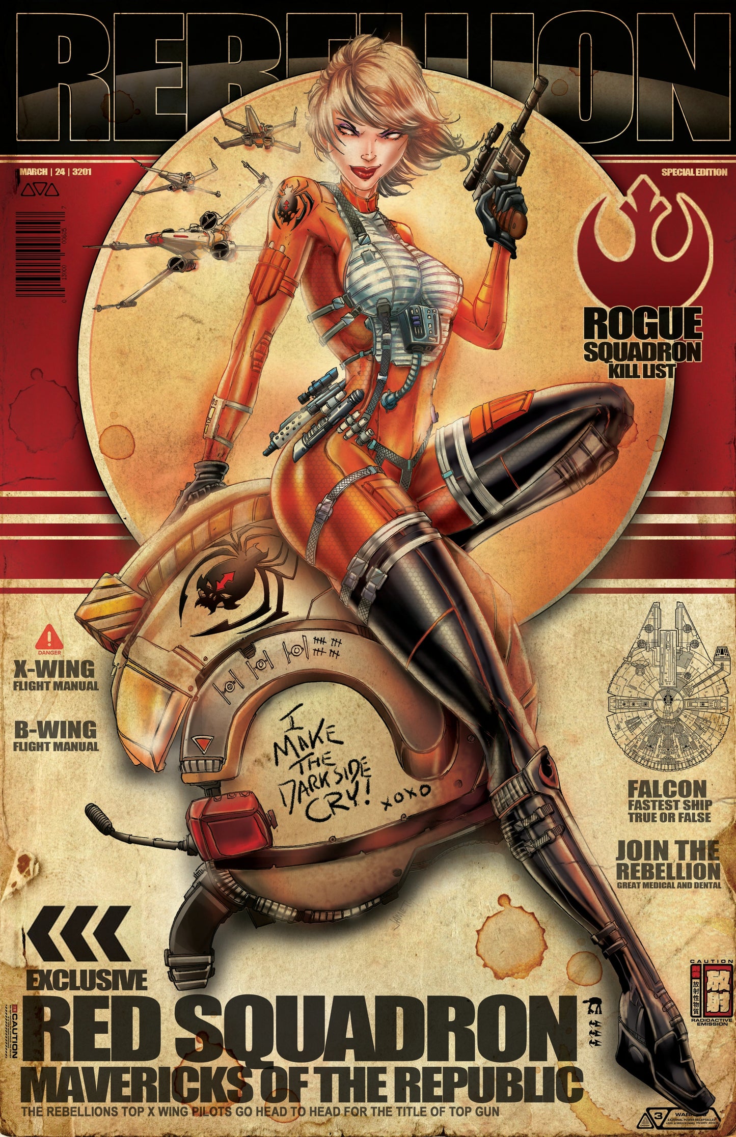 Retro X Wing Print