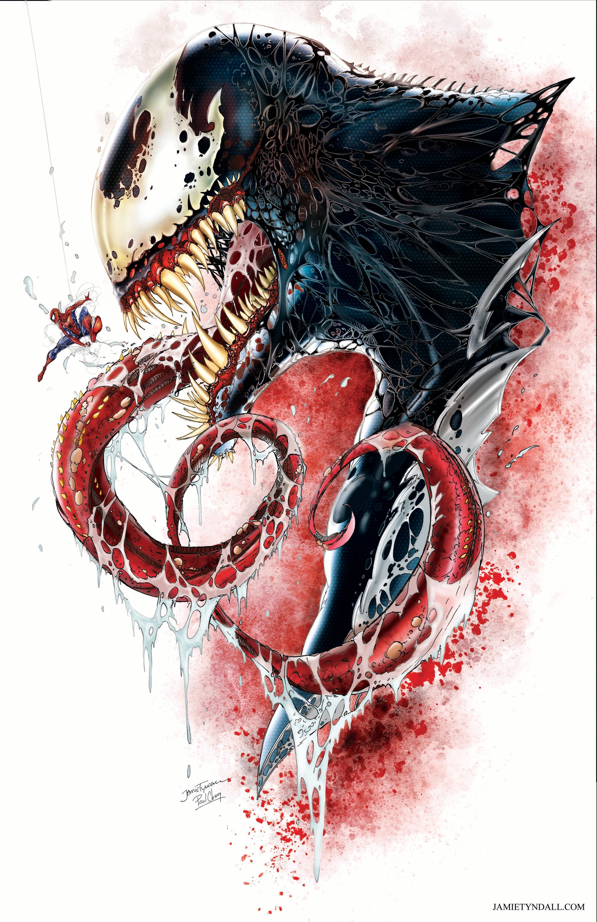 Venom Bust Print - Golden Apple Comics