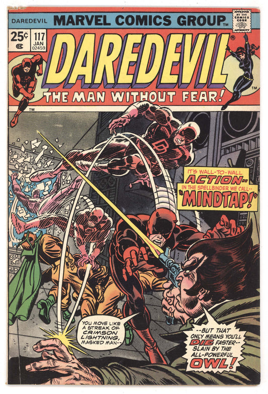 Daredevil 117 Marvel 1975 VG Gil Kane Black Widow Shanna She-Devil Owl