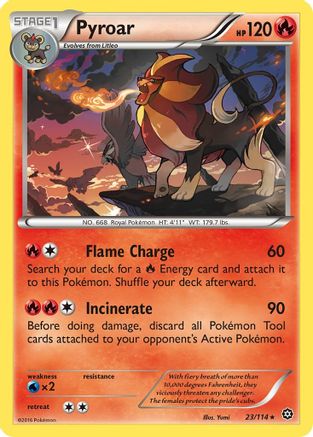 Pyroar 023/114 - XY  Steam Siege