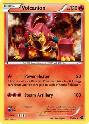 Volcanion 025/114 - XY  Steam Siege