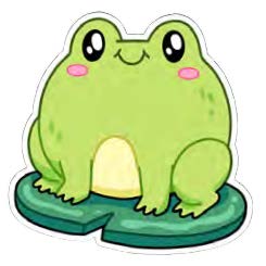 Squishable Frog Sticker