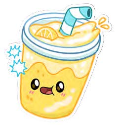 Squishable Lemonade Sticker