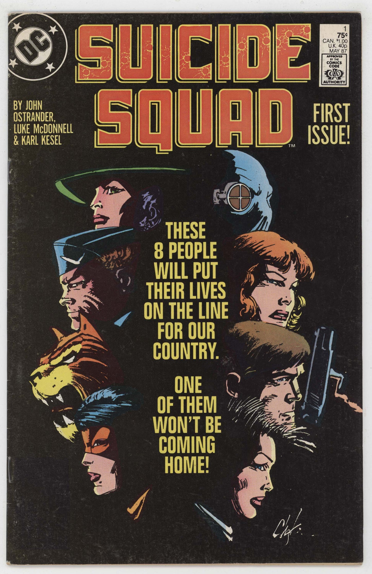 Suicide Squad 1 DC 1987 FN Deadshot Amanda Waller Howard Chaykin - Golden Apple Comics