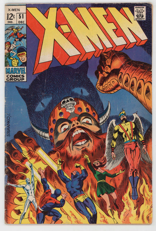 Uncanny X-Men 51 Marvel 1968 VG FN 1st Erik The Red Jim Steranko