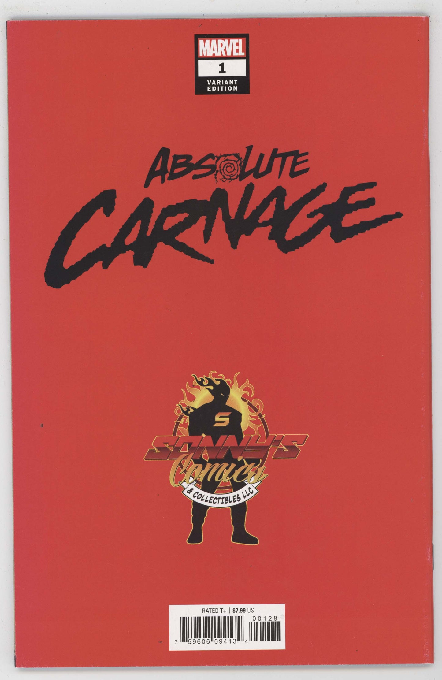 Absolute Carnage 1 Marvel 2019 NM+ 9.6 Mark Bagley Variant
