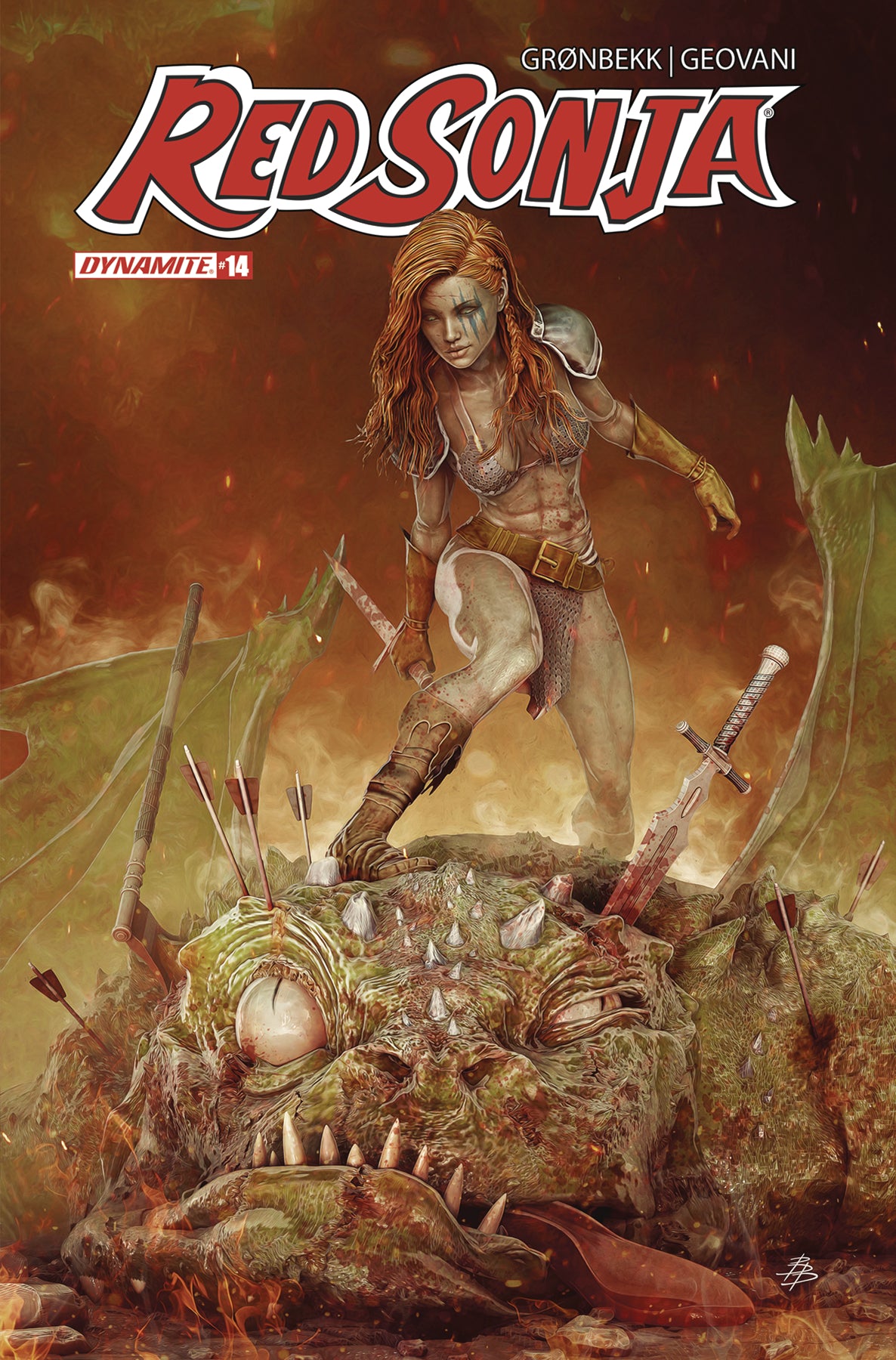 Red Sonja 2023 14 B Bjorn Barends Variant (09/25/2024) Dynamite