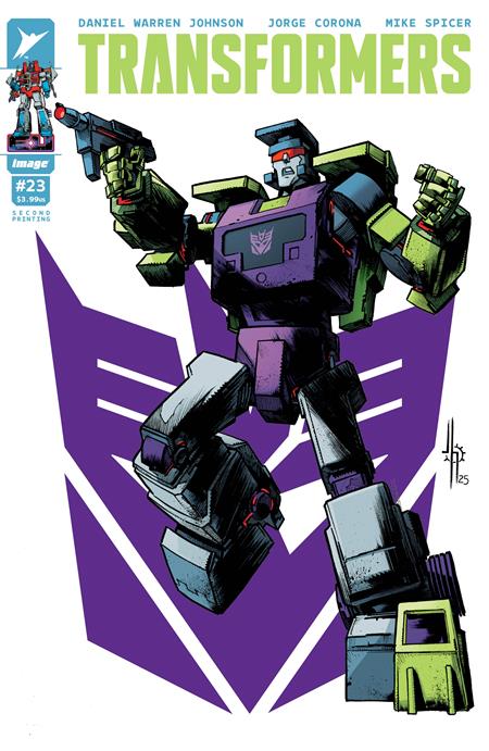 Transformers #23 2nd Print A Jason Howard Decepticon Variant (03/18/2026) Image - Golden Apple Comics