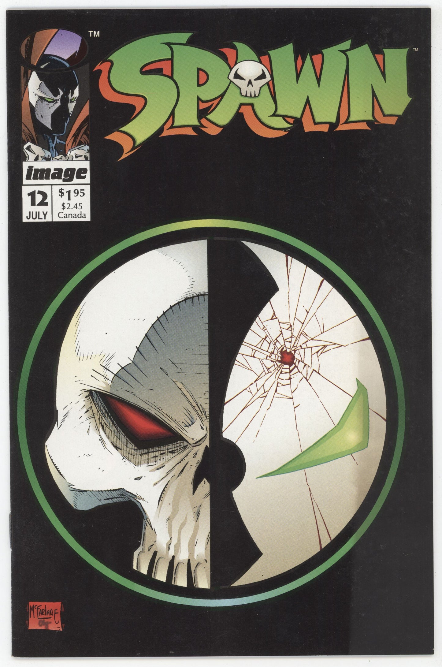 Spawn 12 Image 1993 VG FN Todd McFarlane Skull Logo