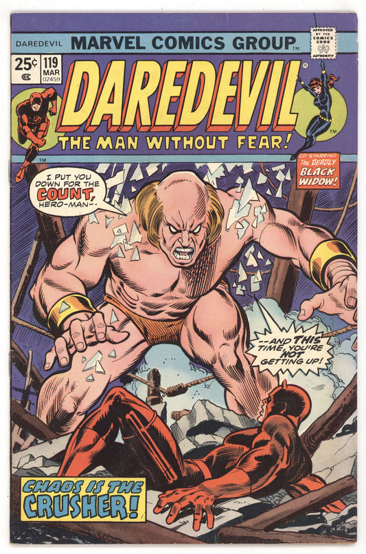 Daredevil 119 Marvel 1975 FN VF Gil Kane Black Widow