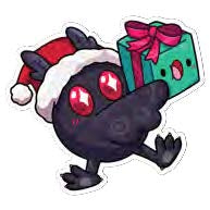 Squishable Festive Mothman Sticker