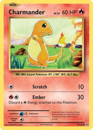 Charmander 009/108 - XY  Evolutions