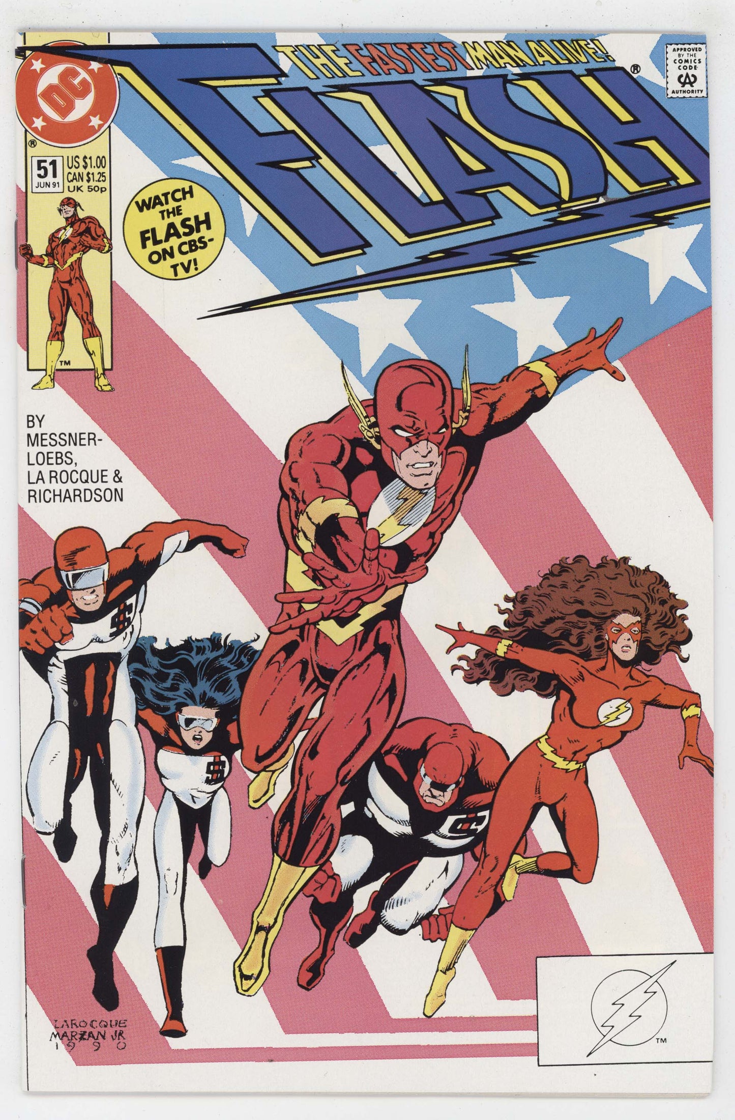 Flash 51 DC 1991 NM Greg LaRoque Jose Marzan