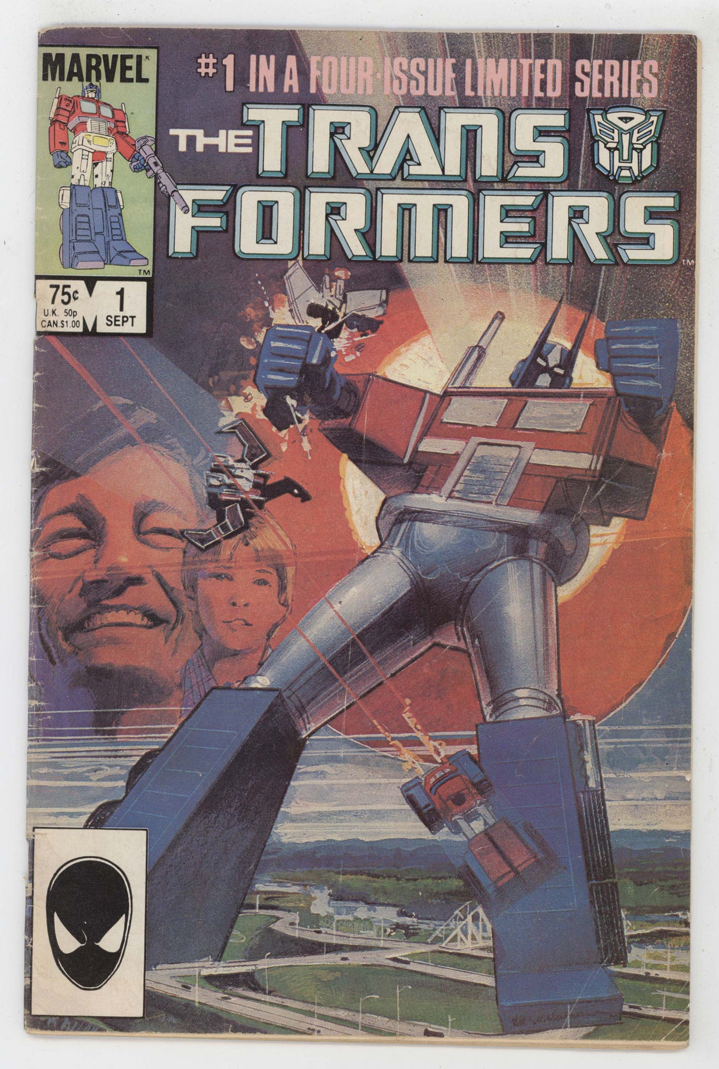 Transformers 1 Marvel 1984 VG FN Bill Sienkiewicz 1st Print Autobots Decepticons - Golden Apple Comics