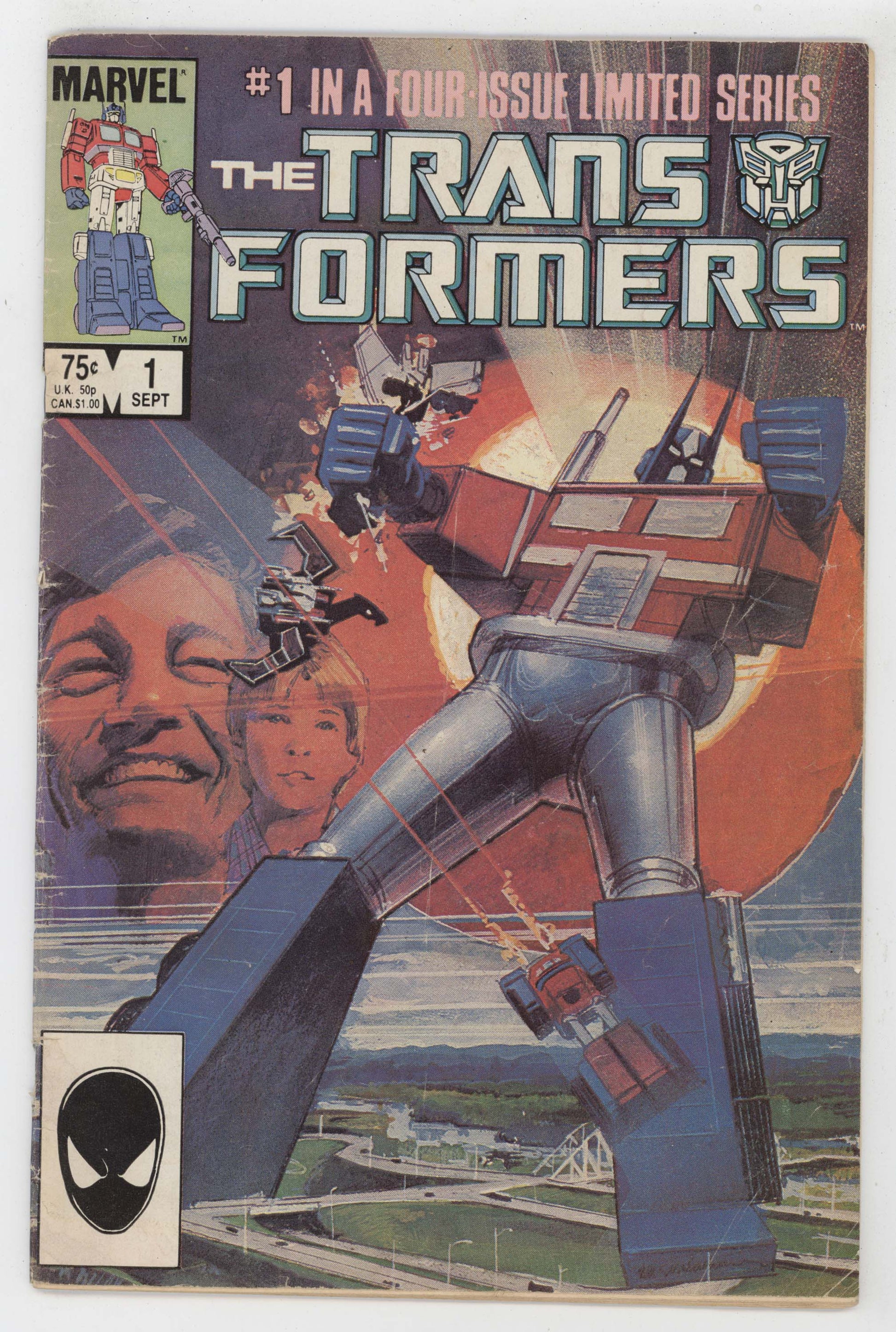 Transformers 1 Marvel 1984 VG FN Bill Sienkiewicz 1st Print Autobots Decepticons - Golden Apple Comics