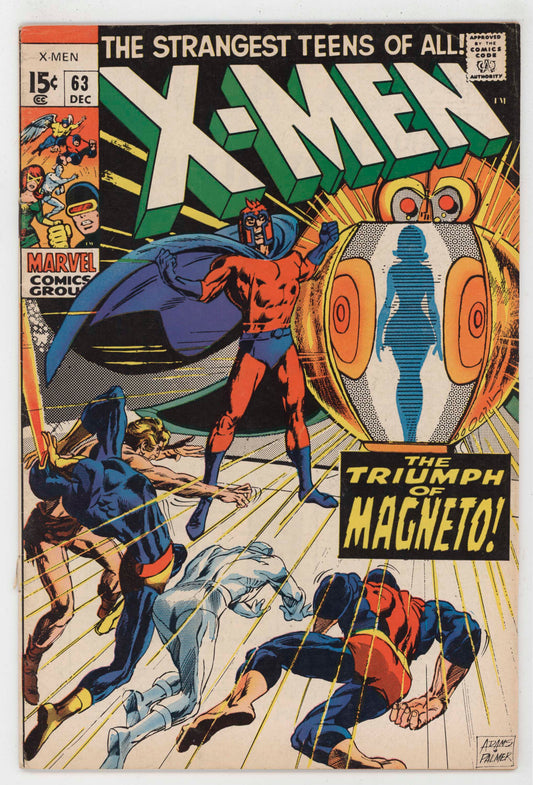 Uncanny X-Men 63 Marvel 1969 VG Neal Adams Sauron Ka-Zar Cyclops