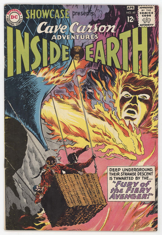 Showcase 49 DC 1964 FN Lee Elias Cave Carson Adventures Inside Earth