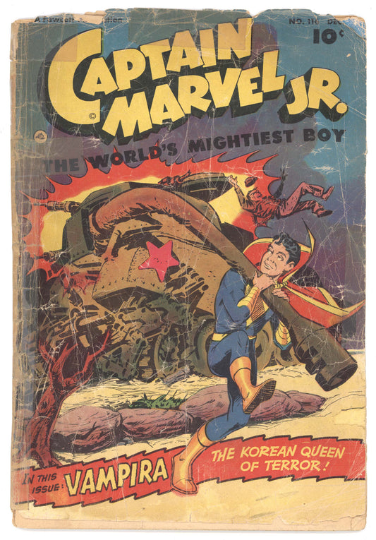 Captain Marvel Jr 116 Fawcett 1952 PR Bud Thompson Vampira Koran War Tank