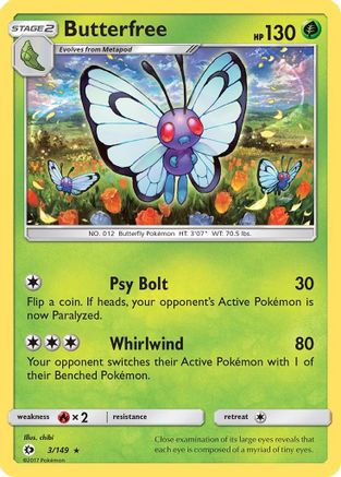 Butterfree 003/149 - SM Base Set