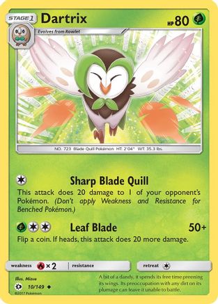 Dartrix 010/149 - SM Base Set