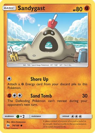 Sandygast 074/149 - SM Base Set Reverse Holofoil