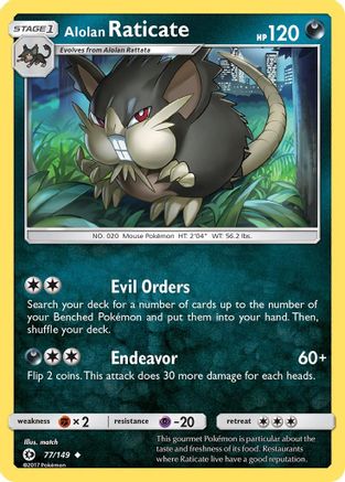 Alolan Raticate 077/149 - SM Base Set