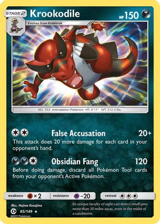 Krookodile 085/149 - SM Base Set Holofoil