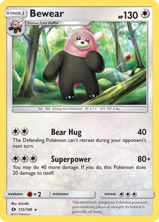 Bewear 112/149 - SM Base Set