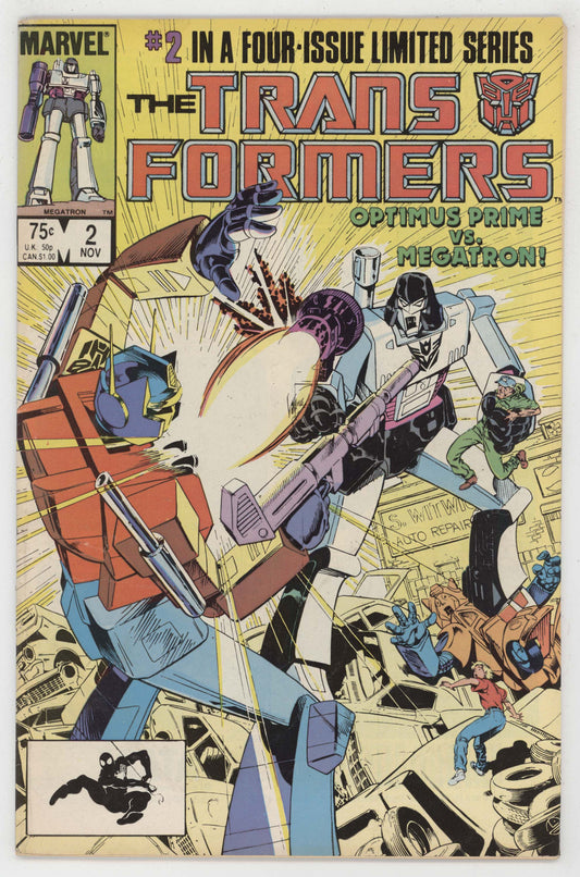 Transformers 2 Marvel 1984 VG FN 1st Print Optimus Prime Megatron G1