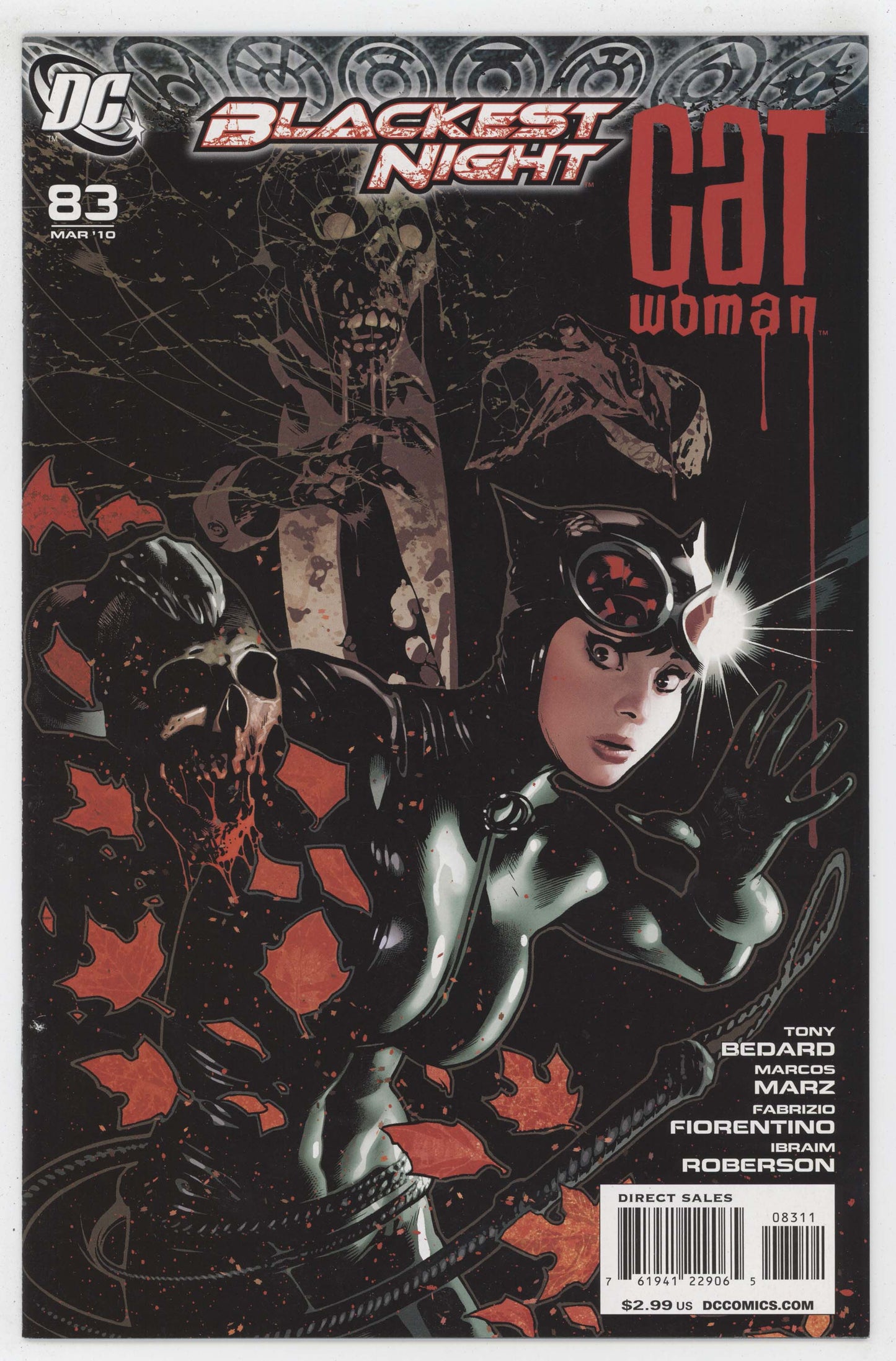 Catwoman 83 DC 2010 NM- 9.2 Adam Hughes GGA Blackest Night