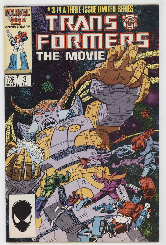 Transformers The Movie 3 Marvel 1987 VG FN G1 - Golden Apple Comics
