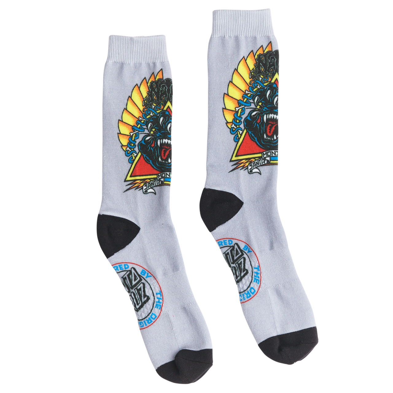 SANTA CRUZ NATAS SCREAMING PANTHER CREW SOCKS