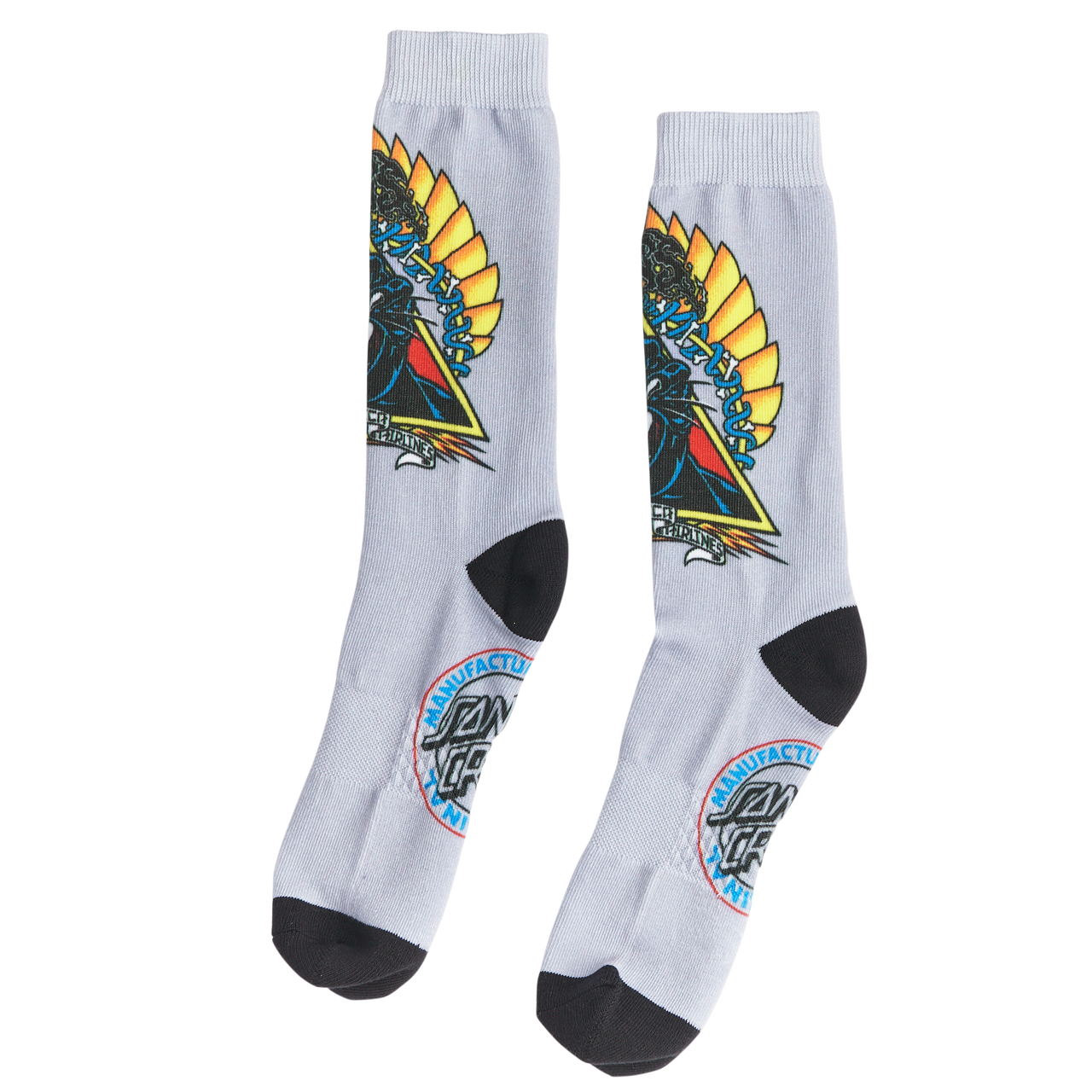 SANTA CRUZ NATAS SCREAMING PANTHER CREW SOCKS