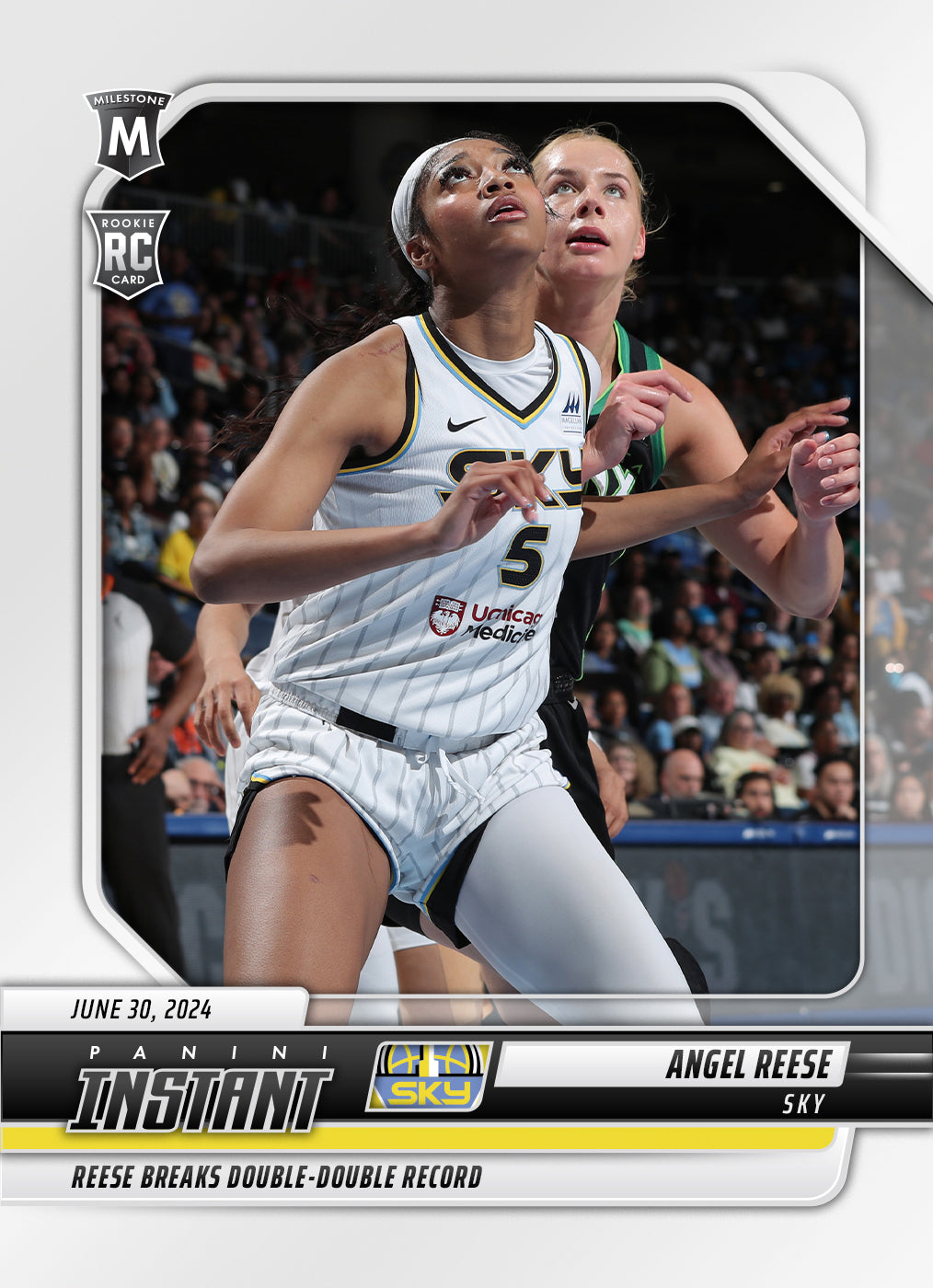 Angel Reese 2024 Panini Instant Sky WNBA Basketball Card 2024 #102 NM (08/07/2024)