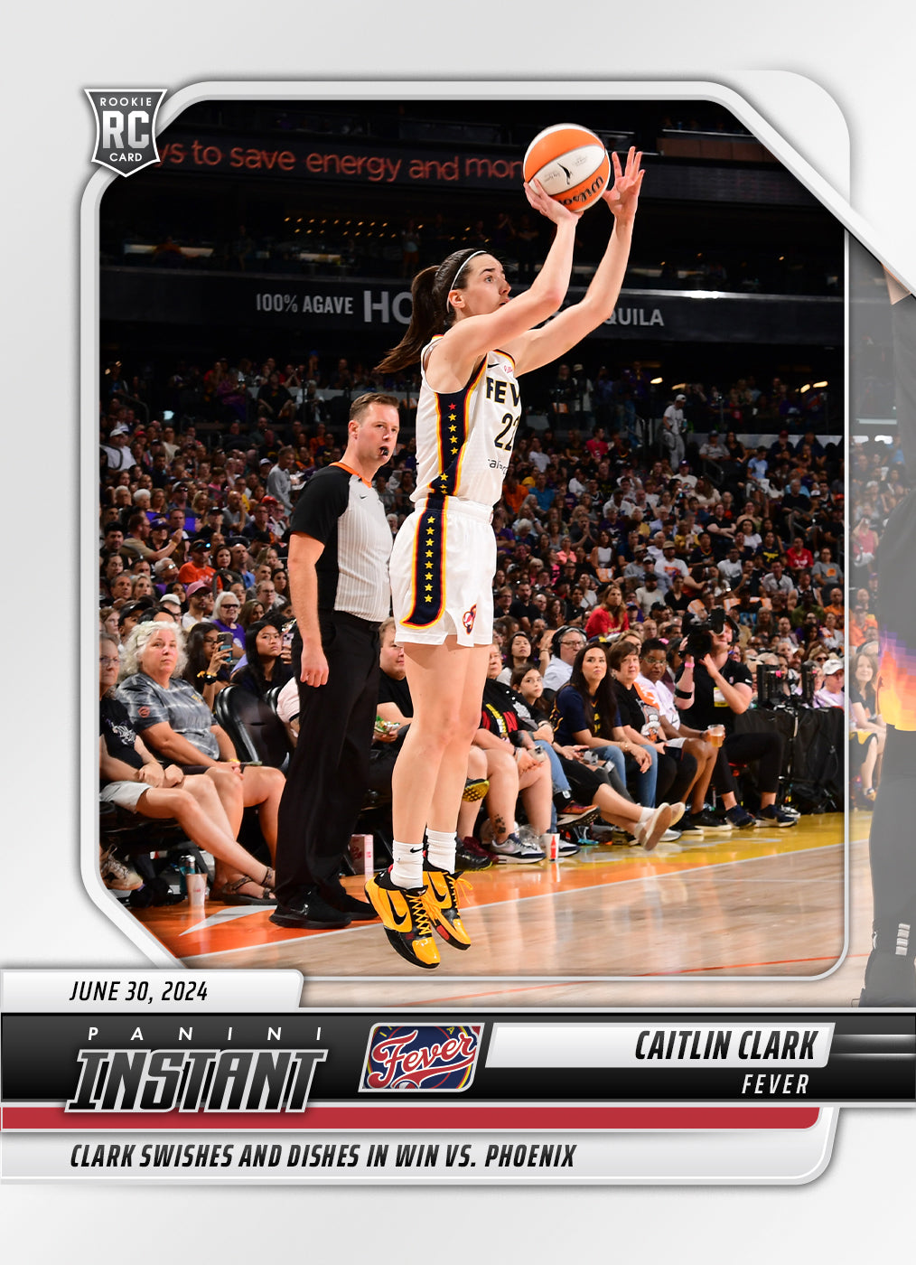 Caitlin Clark 2024 Panini Instant Fever WNBA Basketball Card 2024 #103 NM (08/07/2024)